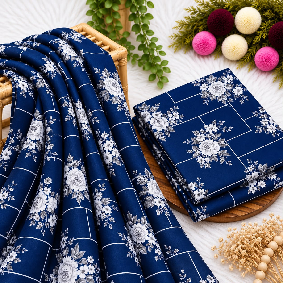 Unstitched Digital Printed Linen - 2PC