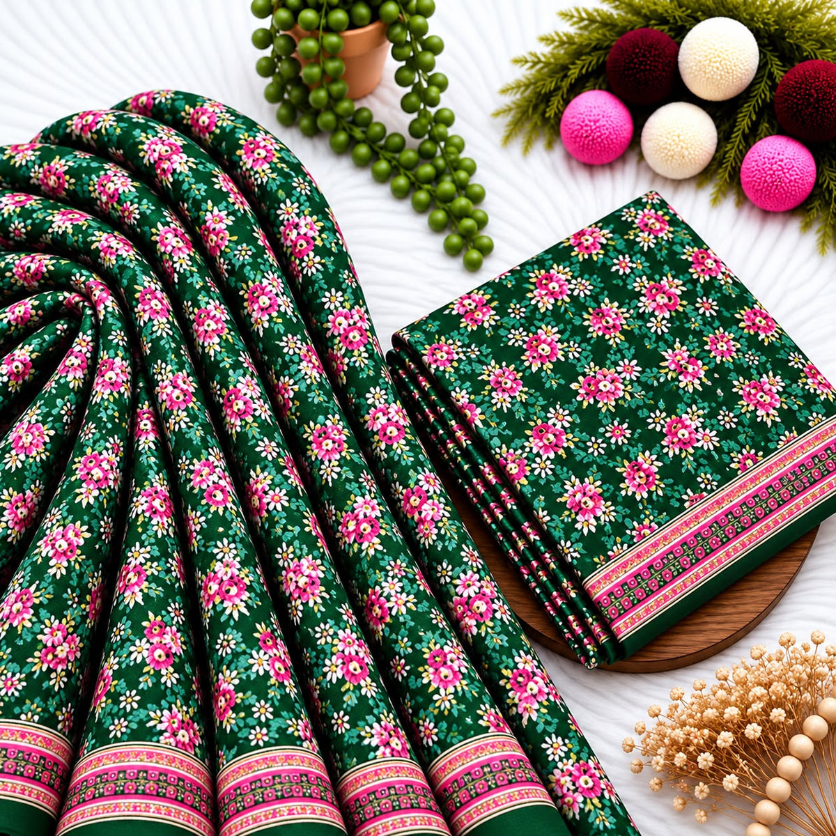 Unstitched Digital Printed Linen - 2PC