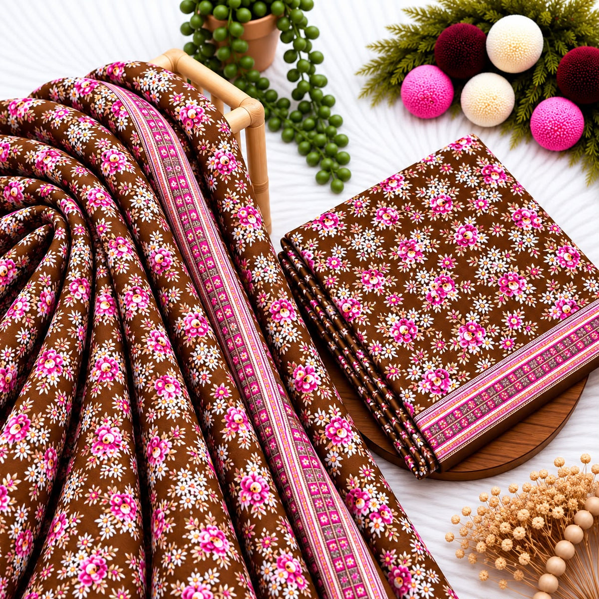 Unstitched Digital Printed Linen - 2PC