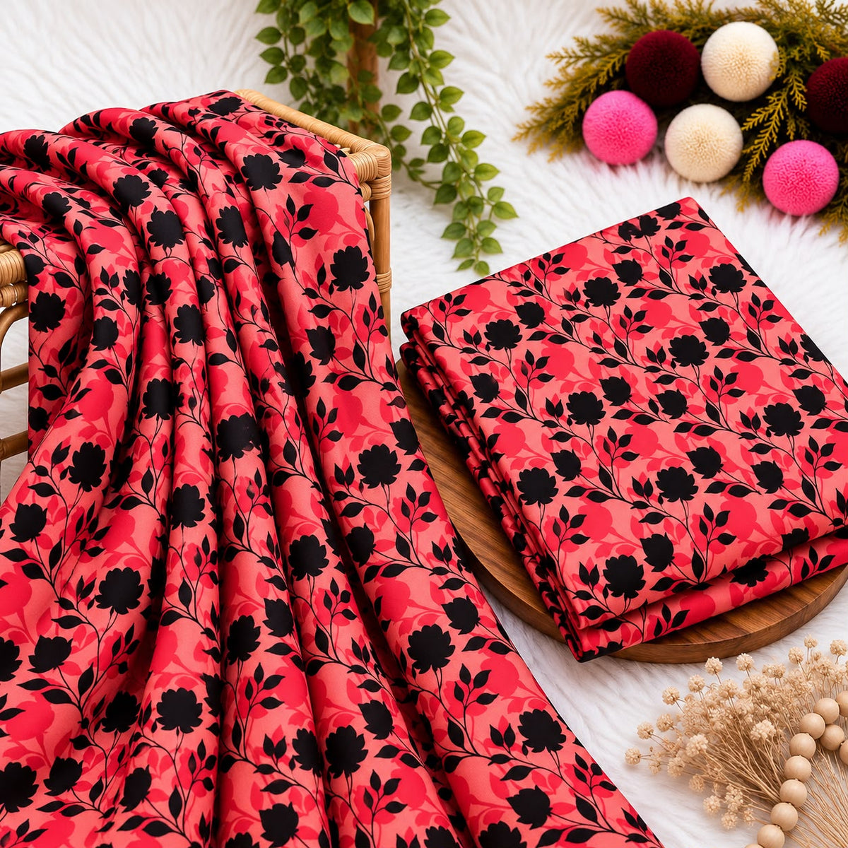 Unstitched Digital Printed Linen - 2PC