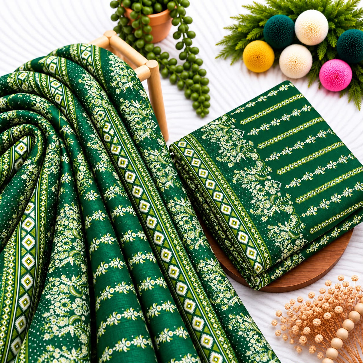 Unstitched Digital Printed Linen - 2PC