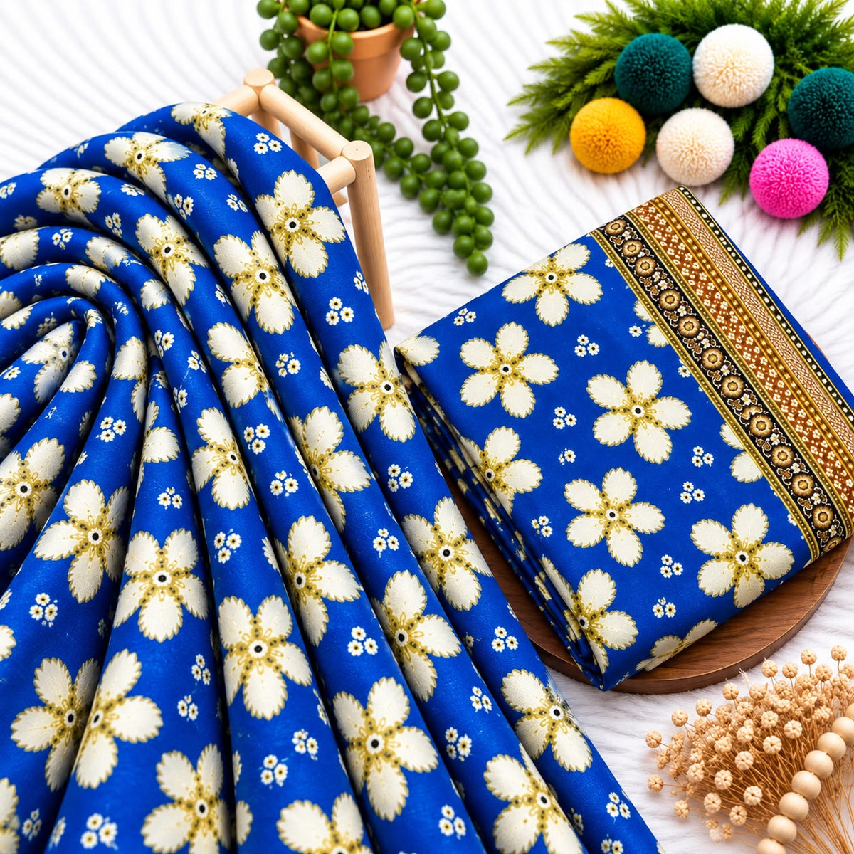 Unstitched Digital Printed Linen - 2PC