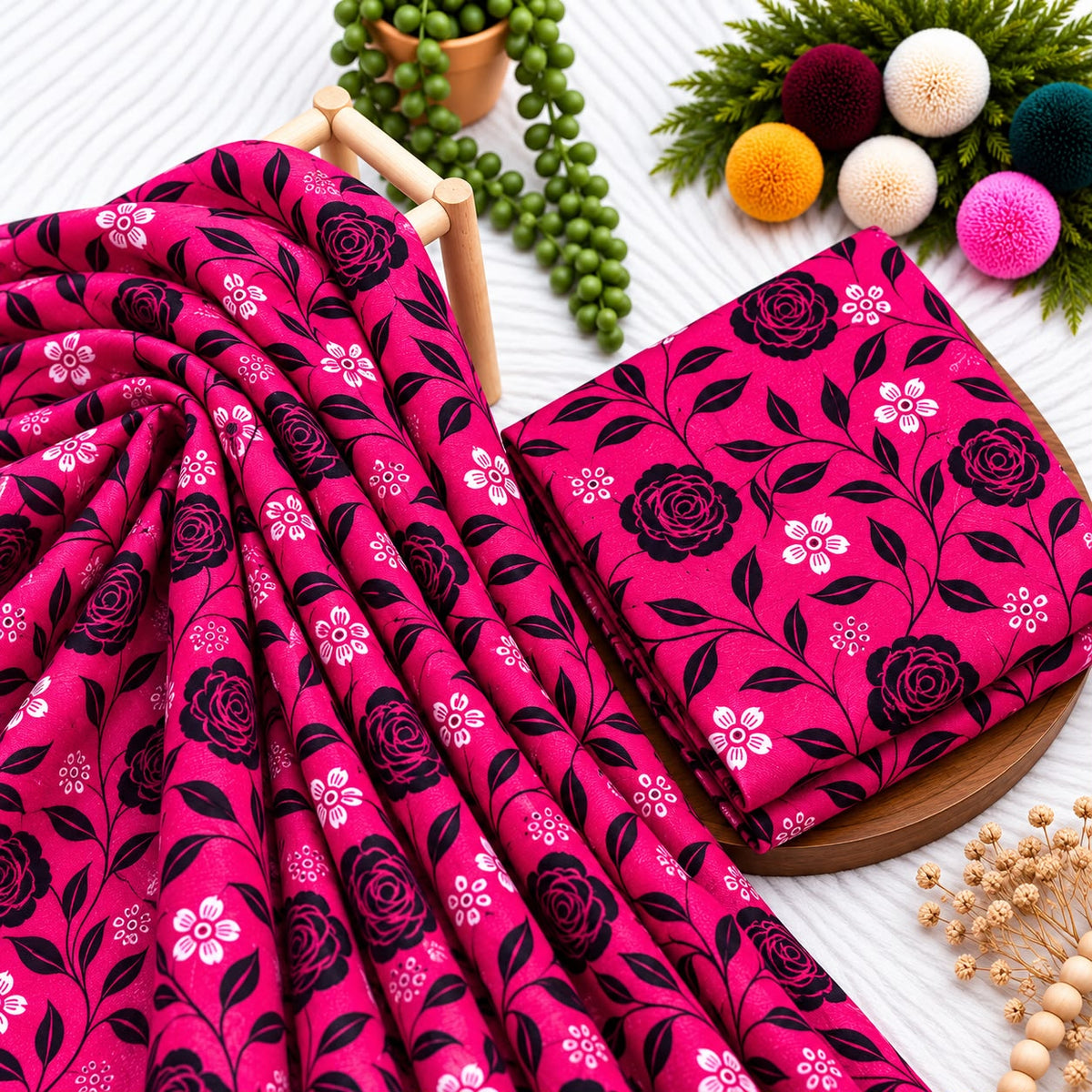 Unstitched Digital Printed Linen - 2PC