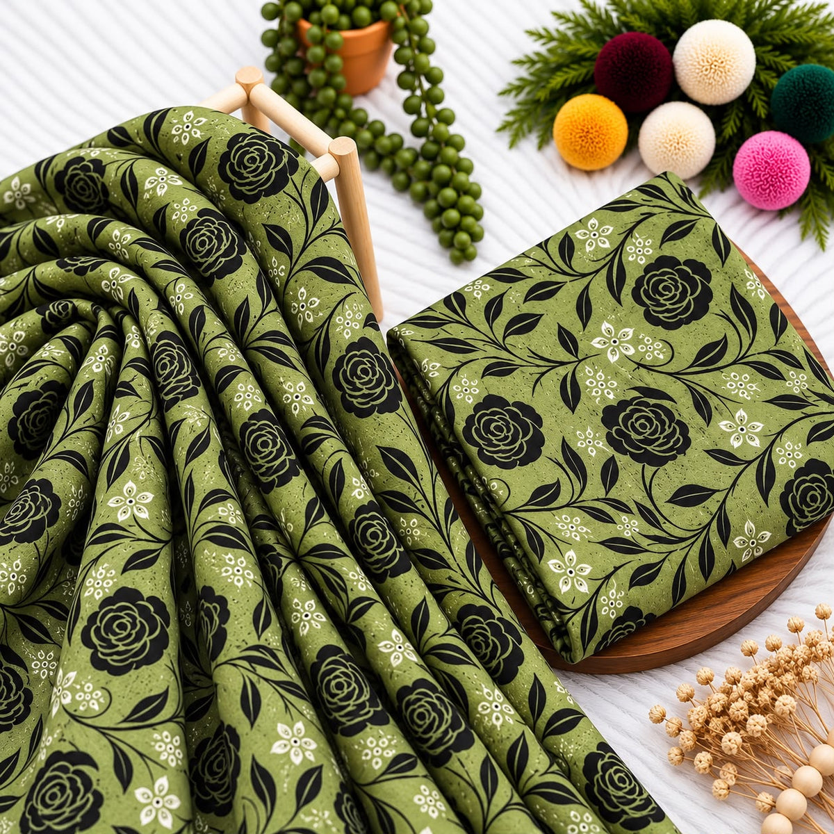 Unstitched Digital Printed Linen - 2PC