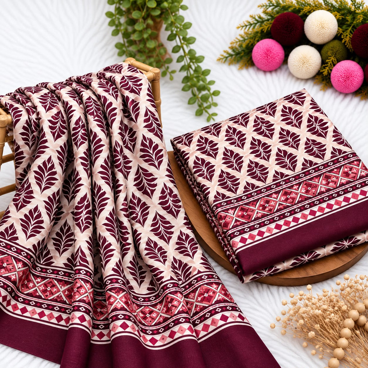 Unstitched Digital Printed Linen - 2PC