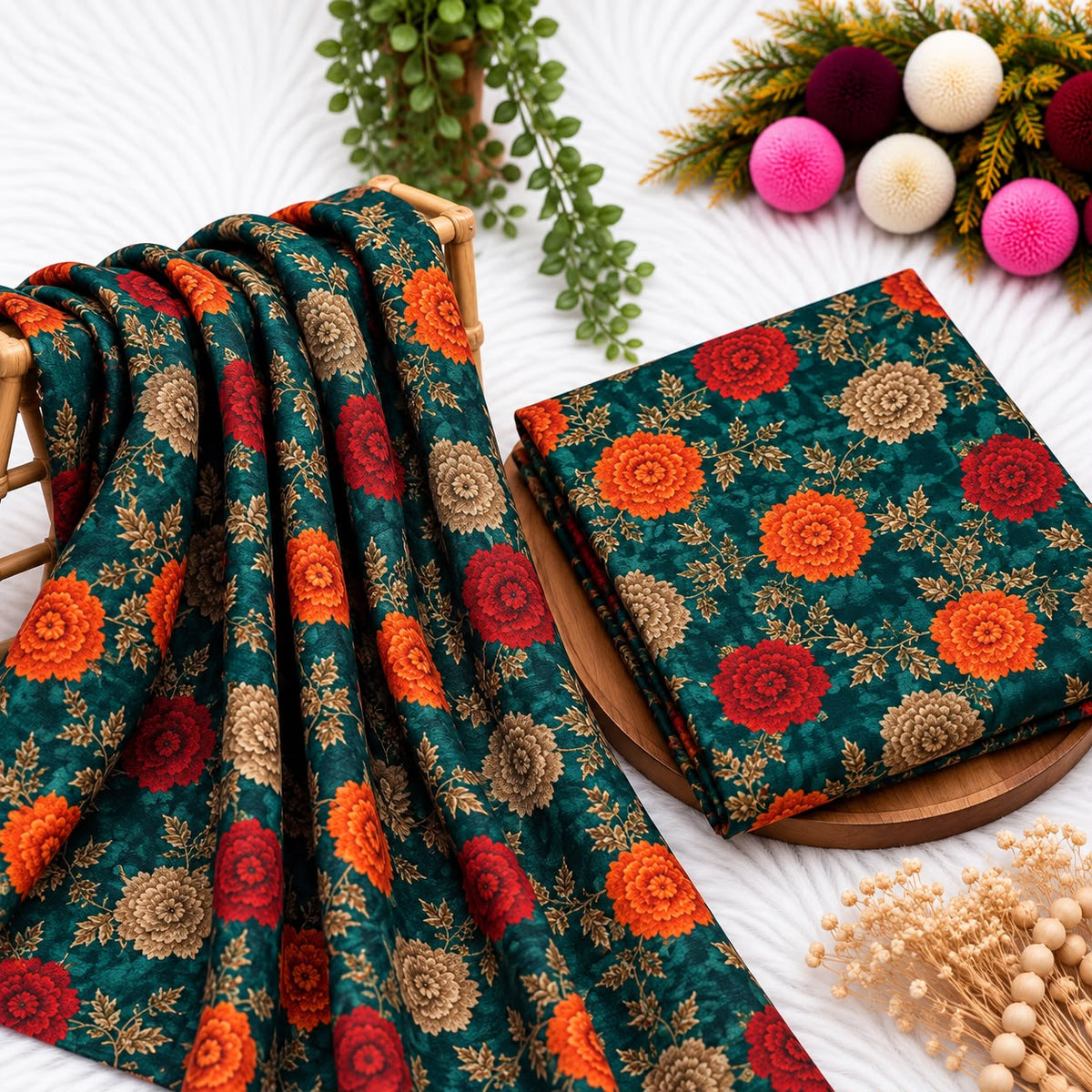 Unstitched Digital Printed Linen - 2PC