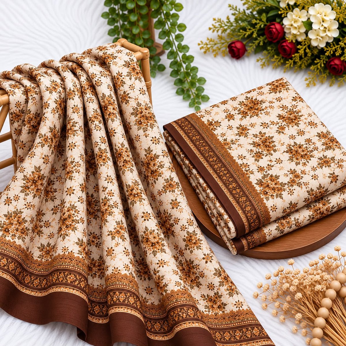 Unstitched Digital Printed Linen - 2PC