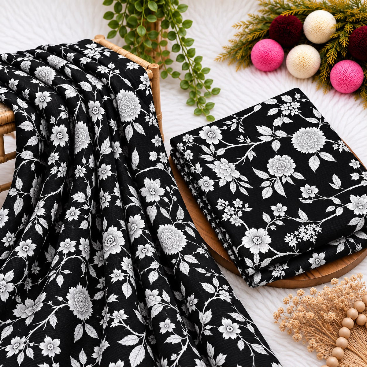 Unstitched Digital Printed Linen - 2PC