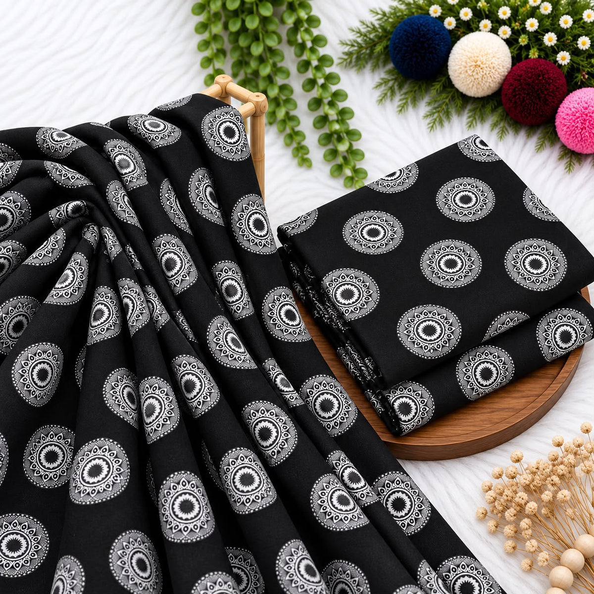 Unstitched Digital Printed Linen - 2PC
