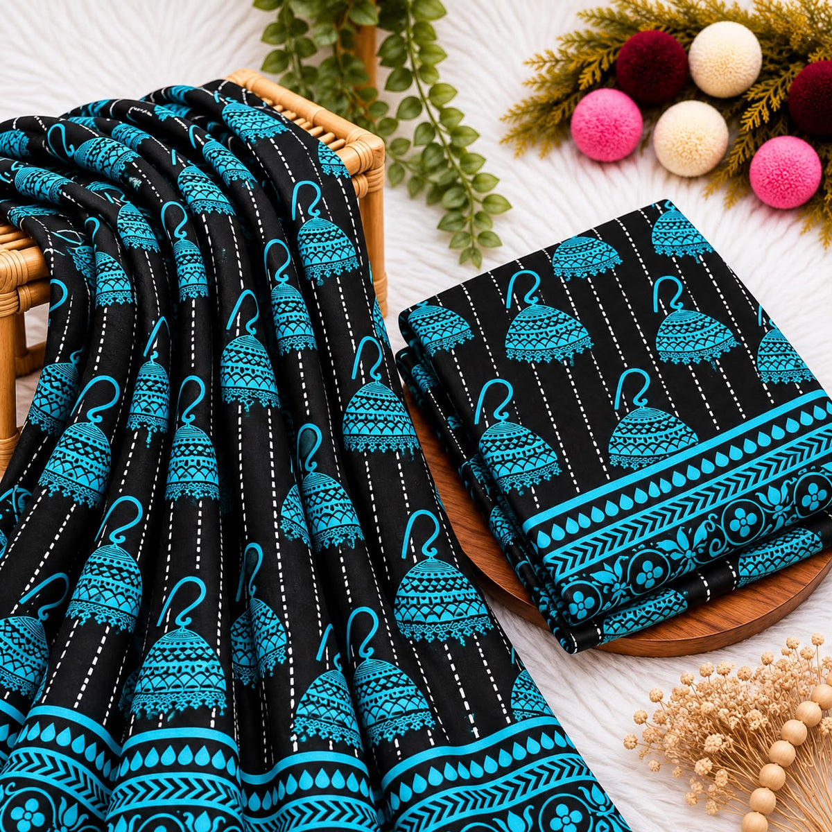 Unstitched Digital Printed Linen - 2PC