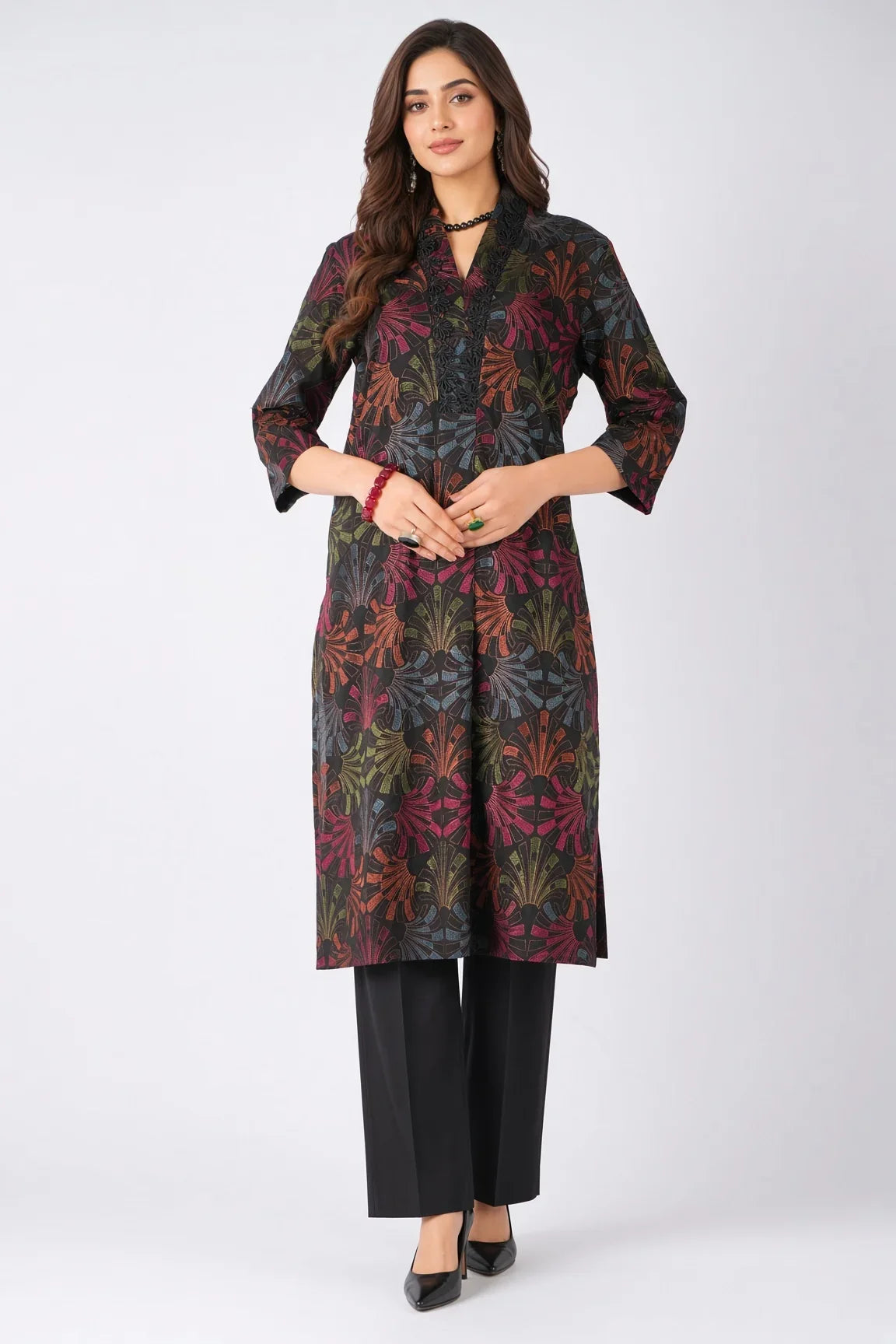 Rania - Unstitched Embroidered Dhanak – 2 PC