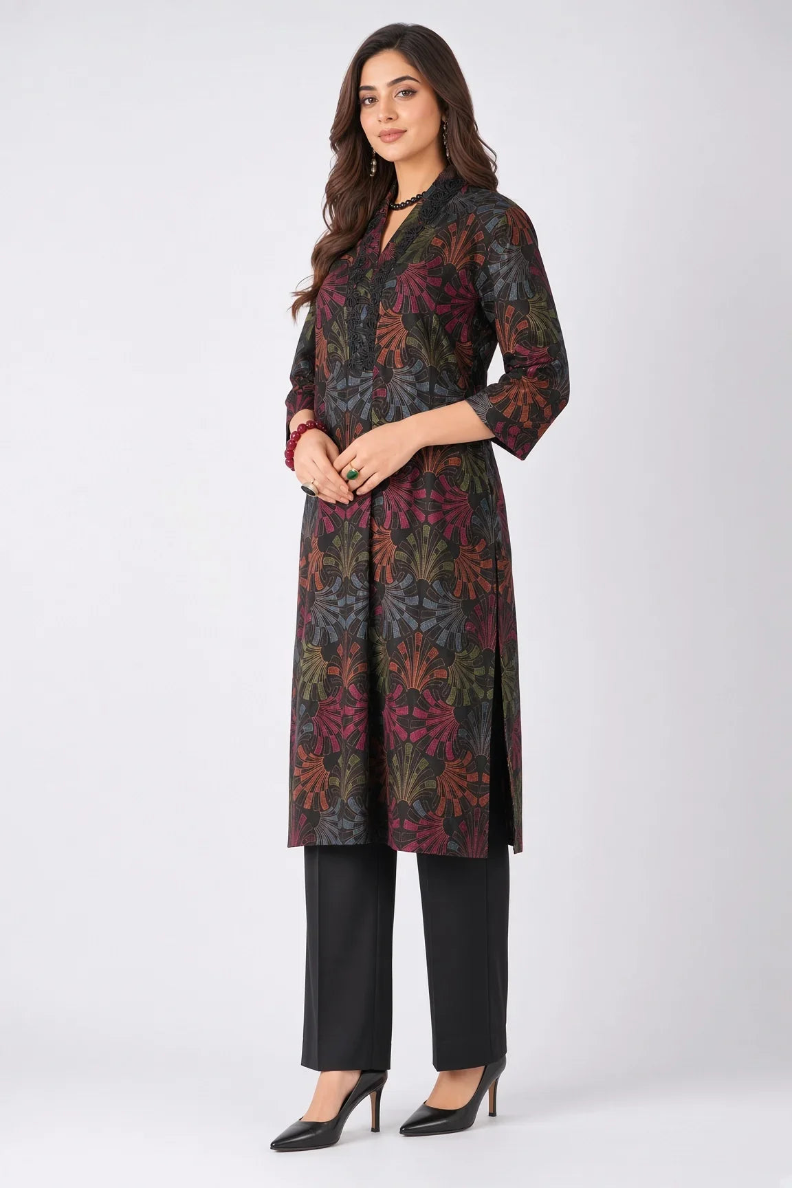Rania - Unstitched Embroidered Dhanak – 2 PC