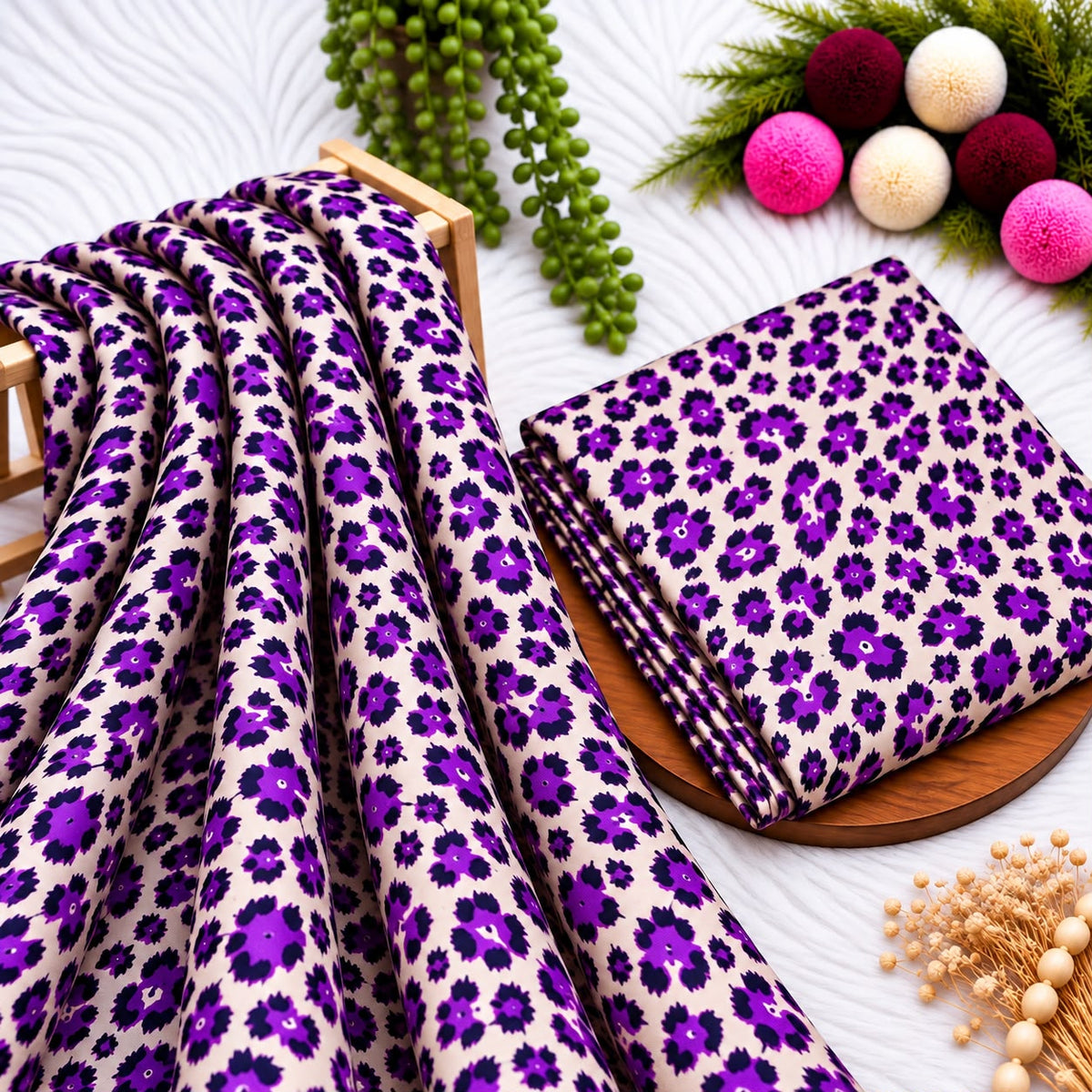 Unstitched Digital Printed Linen - 2PC