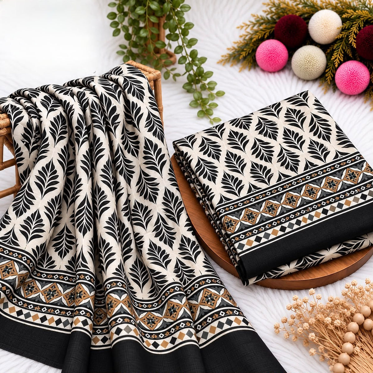 Unstitched Digital Printed Linen - 2PC
