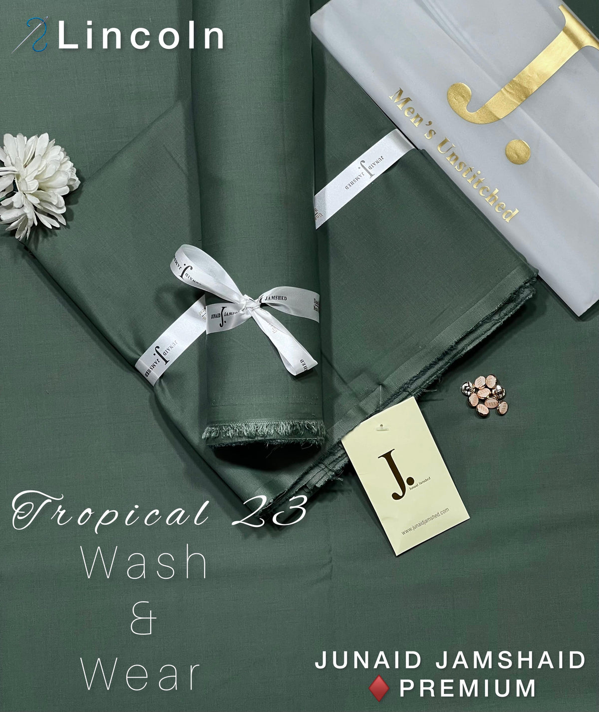 Junaid Jamshed Wash & Wear Men Unstitched Suit
