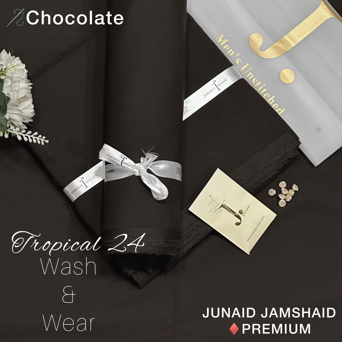 Junaid Jamshed Wash & Wear Men Unstitched Suit