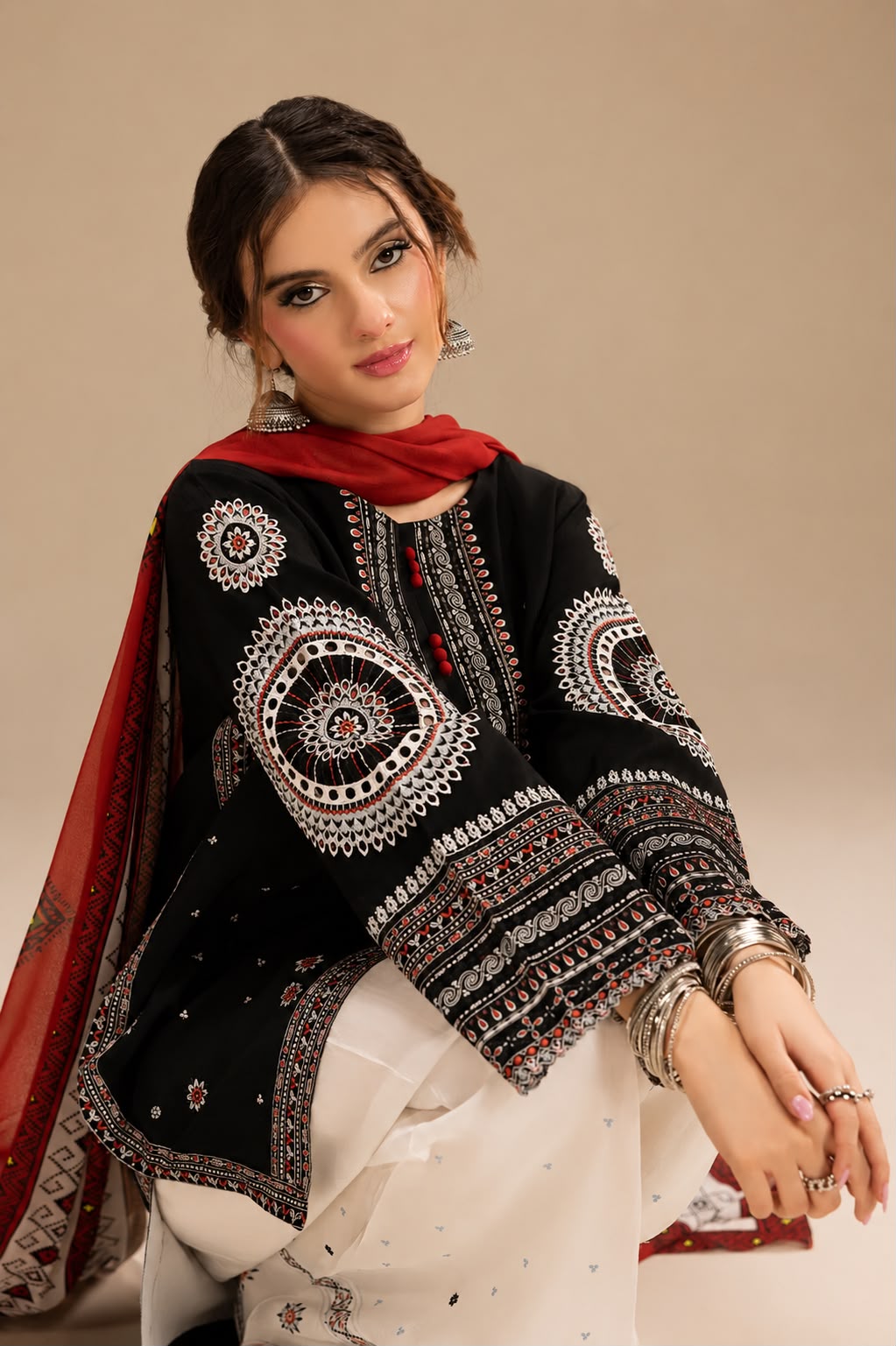 Unstitched Embroidered Lawn 3 - PC