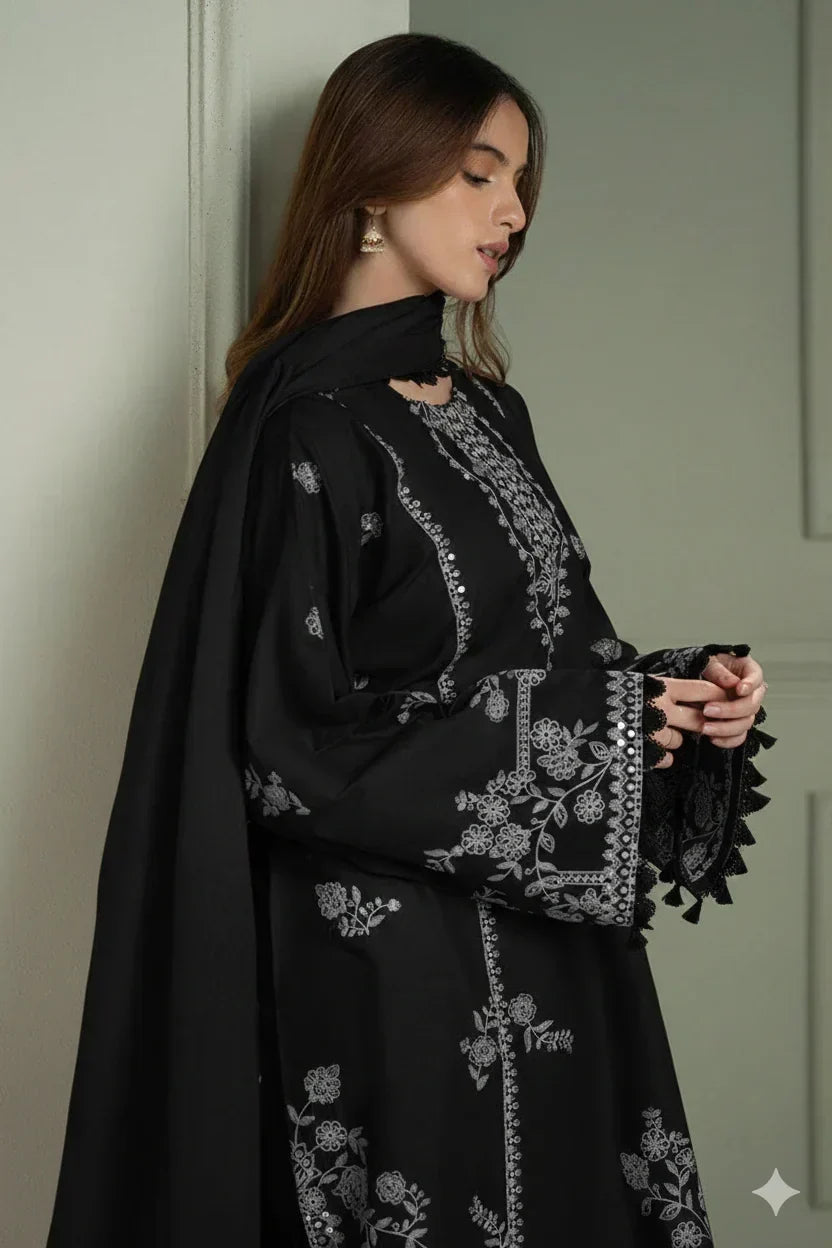 Unstitched Embroidered Lawn 3 - PC