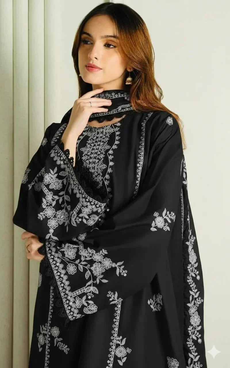 Unstitched Embroidered Lawn 3 - PC