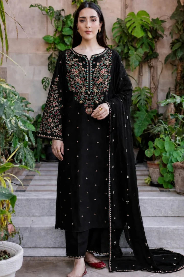 Batik - Unstitched Embroidered Dhanak – 3 PC