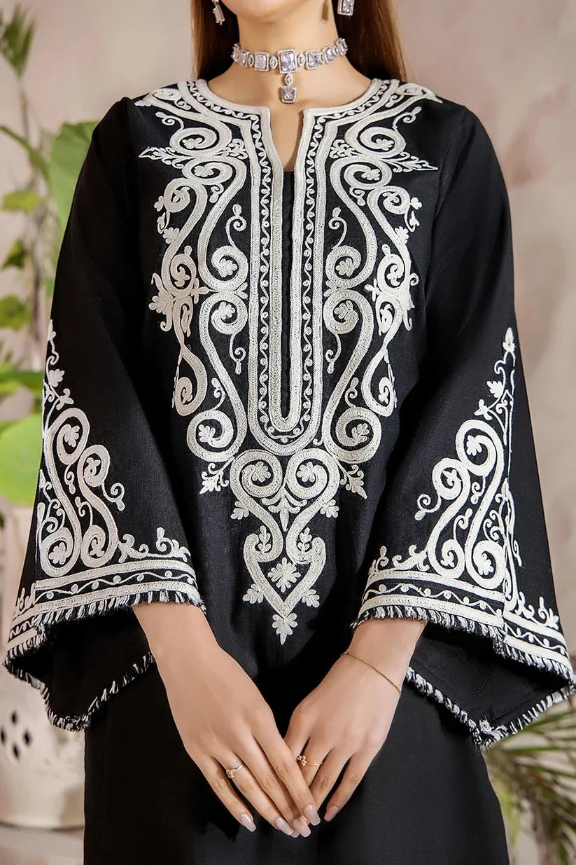 Khuda Baksh - Unstitched Embroidered Dhanak – 3 PC