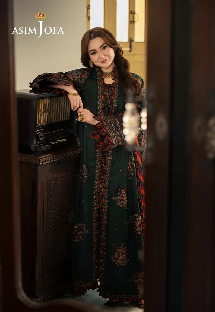 Asim Jofa - Unstitched Embroidered Dhanak – 3 PC