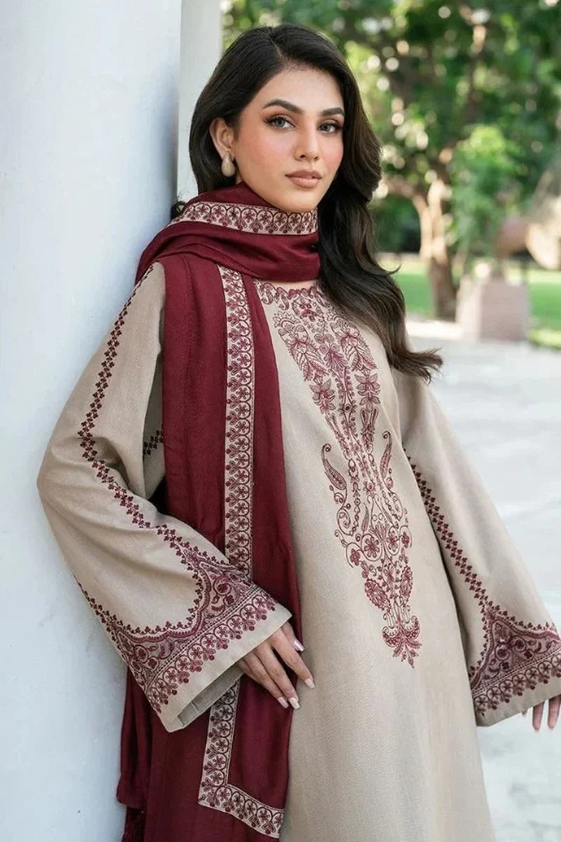 Sapphire - Unstitched Embroidered Dhanak – 3 PC