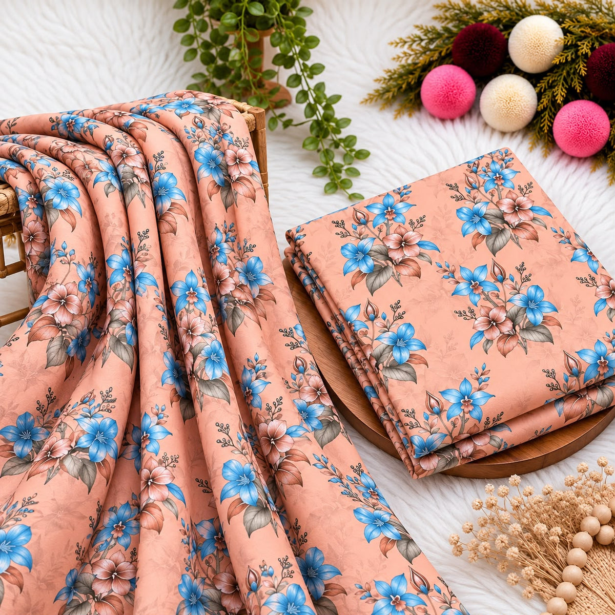 Unstitched Digital Printed Linen - 2PC