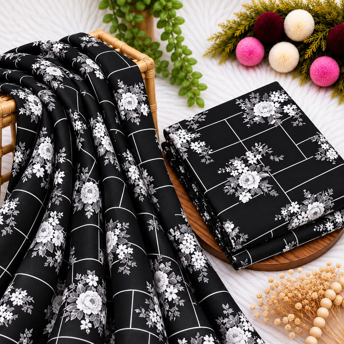 Unstitched Digital Printed Linen - 2PC