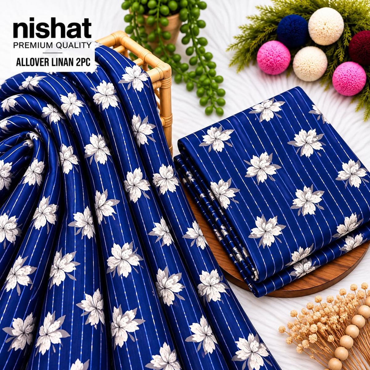 Unstitched Digital Printed Linen - 2PC