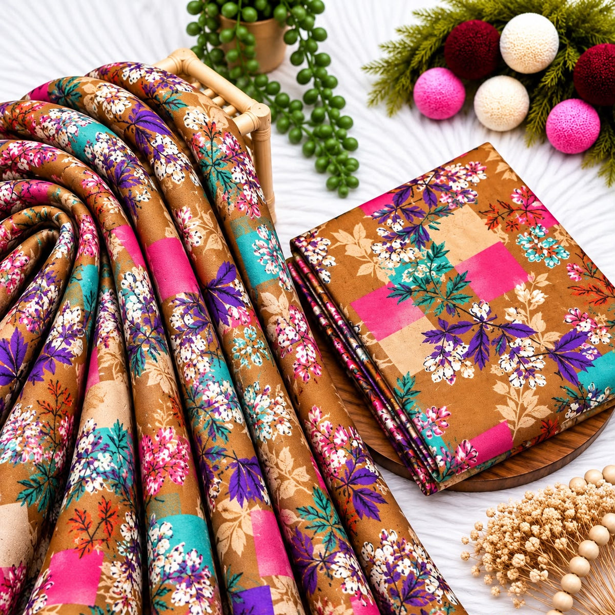 Unstitched Digital Printed Linen - 2PC