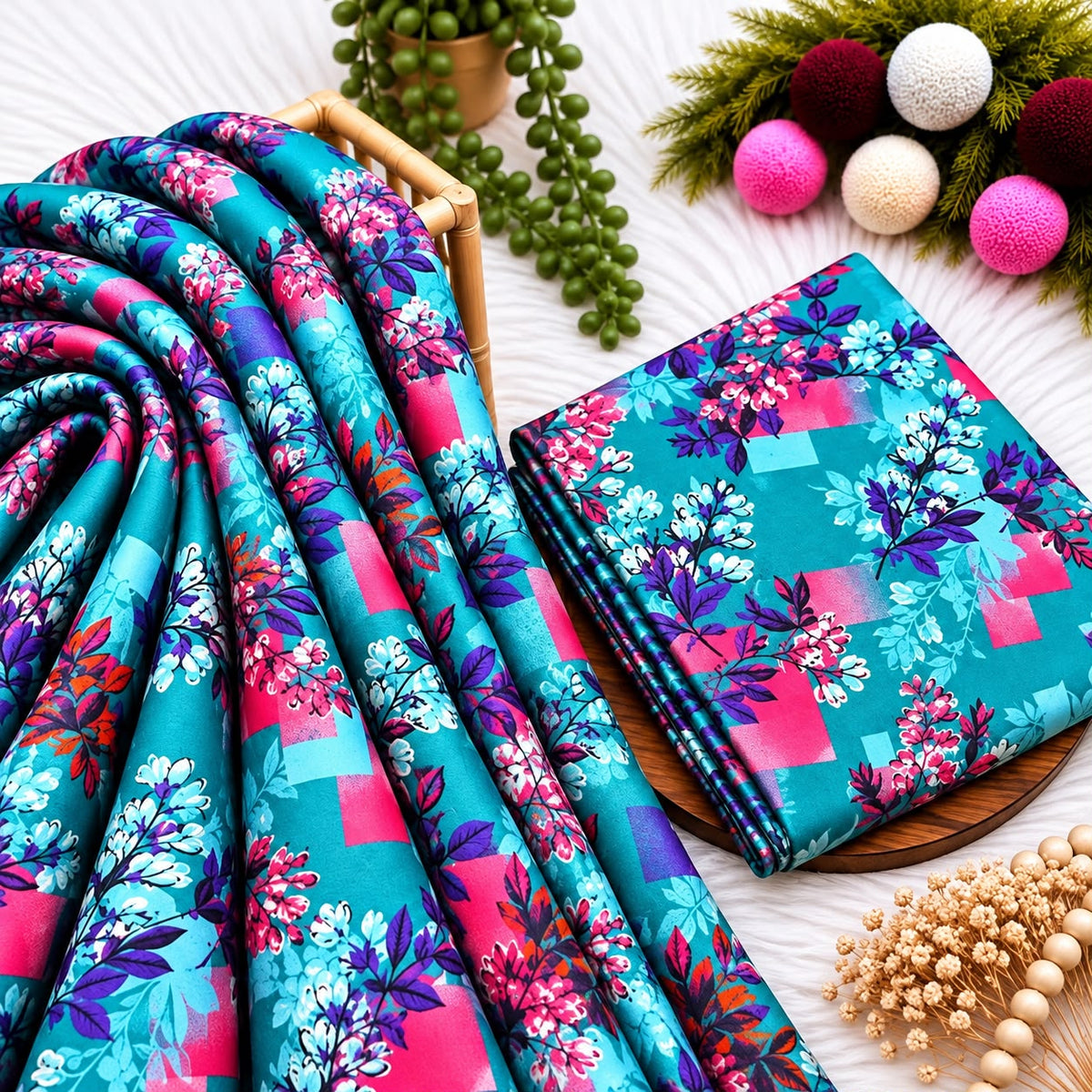 Unstitched Digital Printed Linen - 2PC