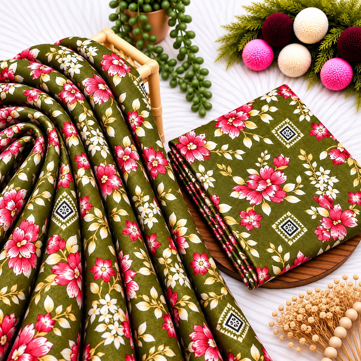 Unstitched Digital Printed Linen - 2PC