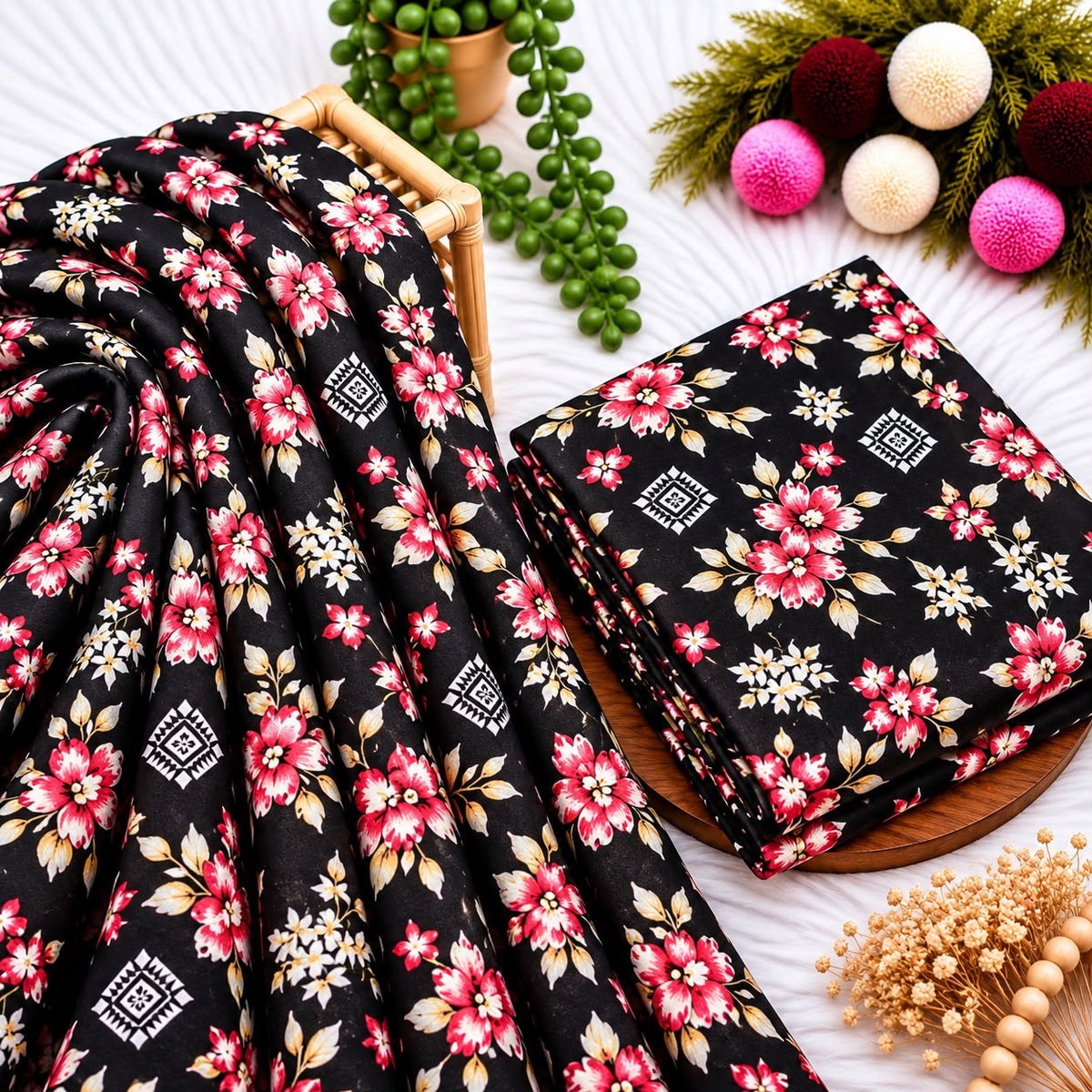 Unstitched Digital Printed Linen - 2PC