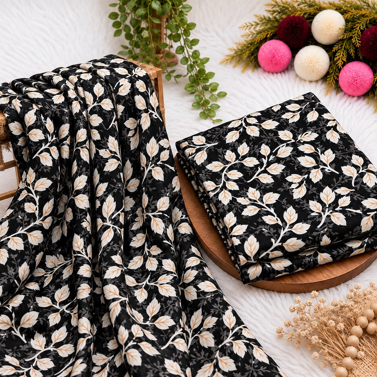 Unstitched Digital Printed Linen - 2PC