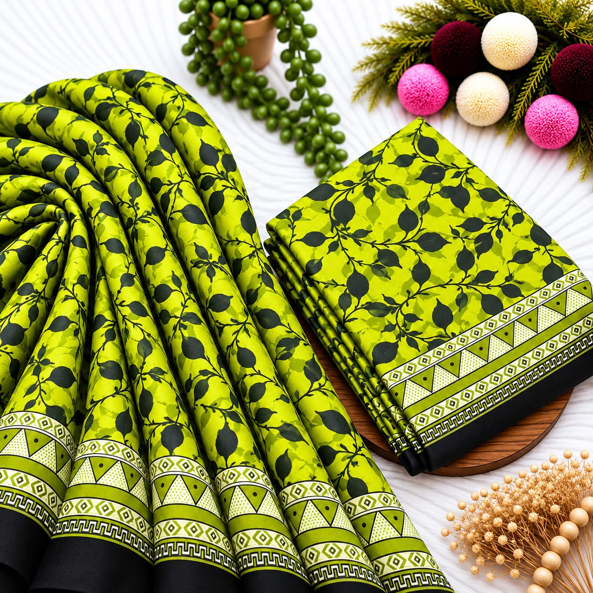 Unstitched Digital Printed Linen - 2PC