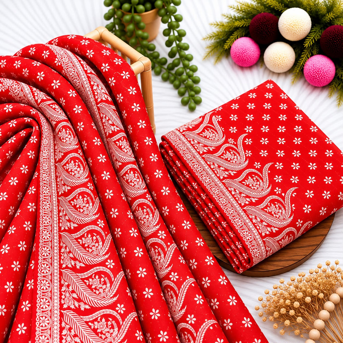 Unstitched Digital Printed Linen - 2PC
