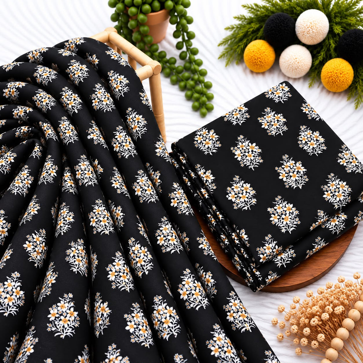 Unstitched Digital Printed Linen - 2PC
