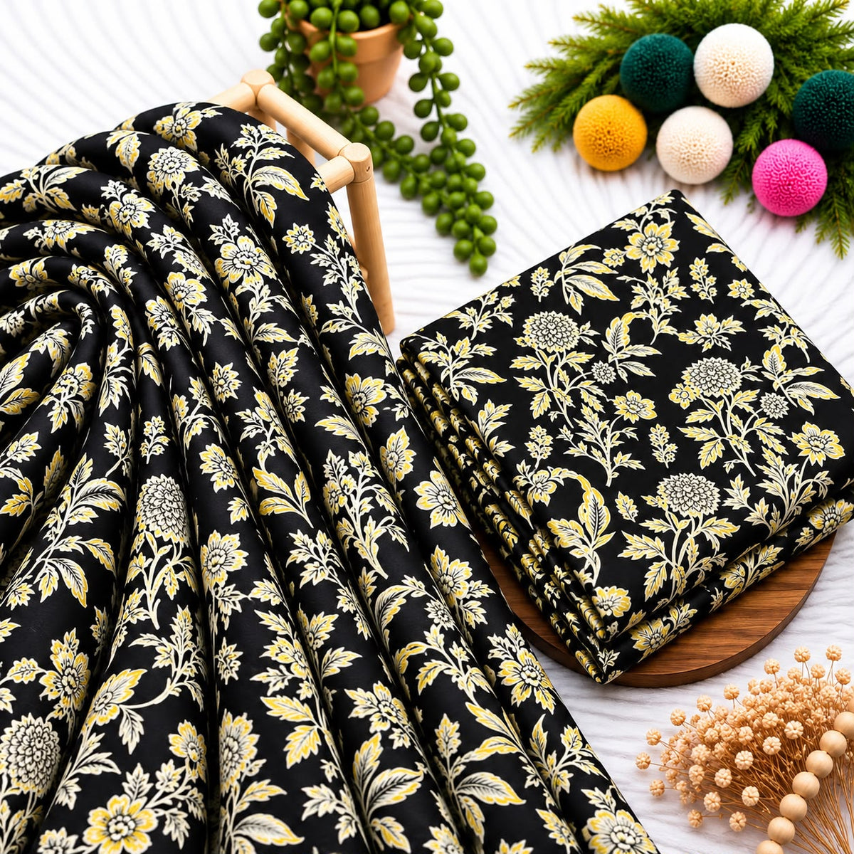 Unstitched Digital Printed Linen - 2PC