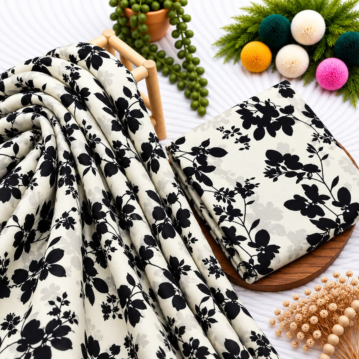 Unstitched Digital Printed Linen - 2PC
