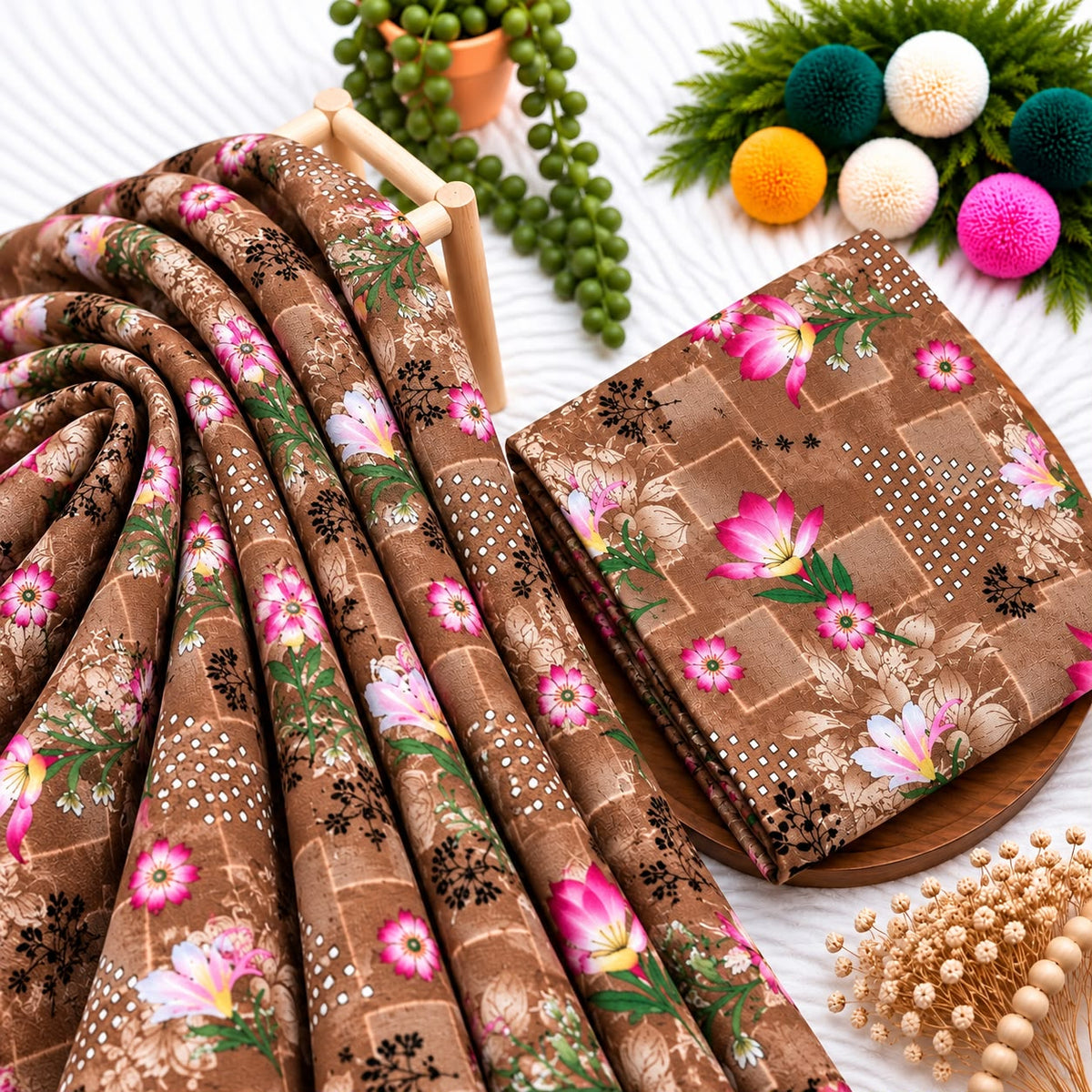 Unstitched Digital Printed Linen - 2PC
