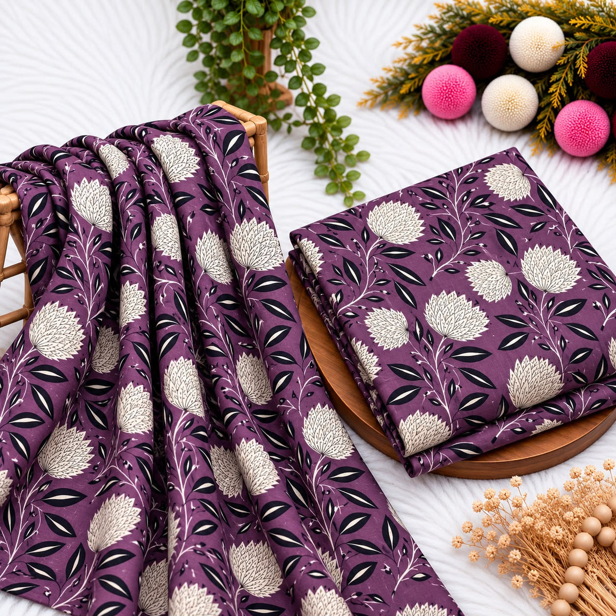 Unstitched Digital Printed Linen - 2PC