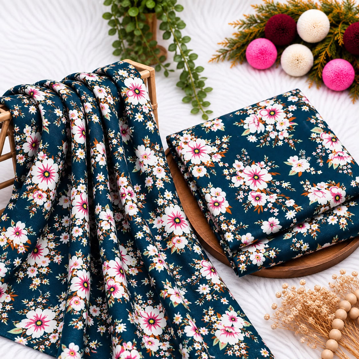 Unstitched Digital Printed Linen - 2PC