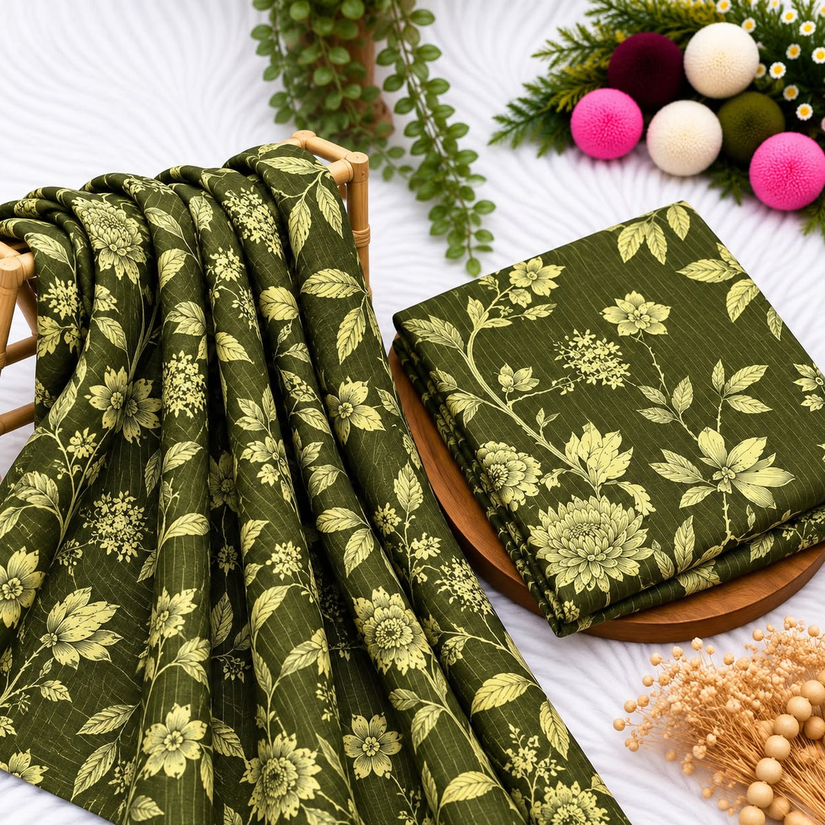 Unstitched Digital Printed Linen - 2PC