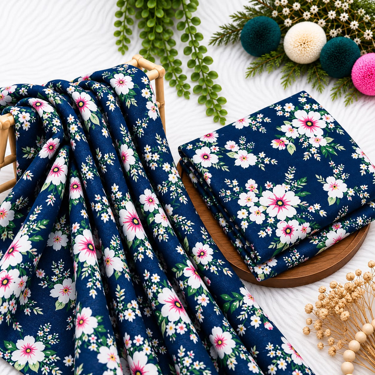 Unstitched Digital Printed Linen - 2PC