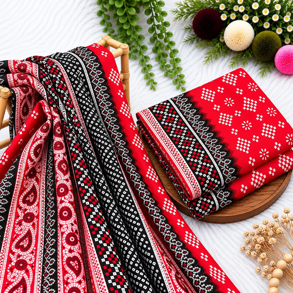Unstitched Digital Printed Linen - 2PC
