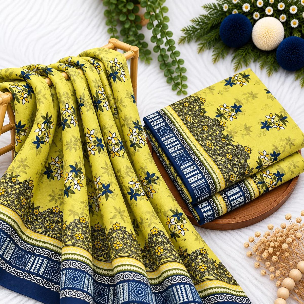 Unstitched Digital Printed Linen - 2PC