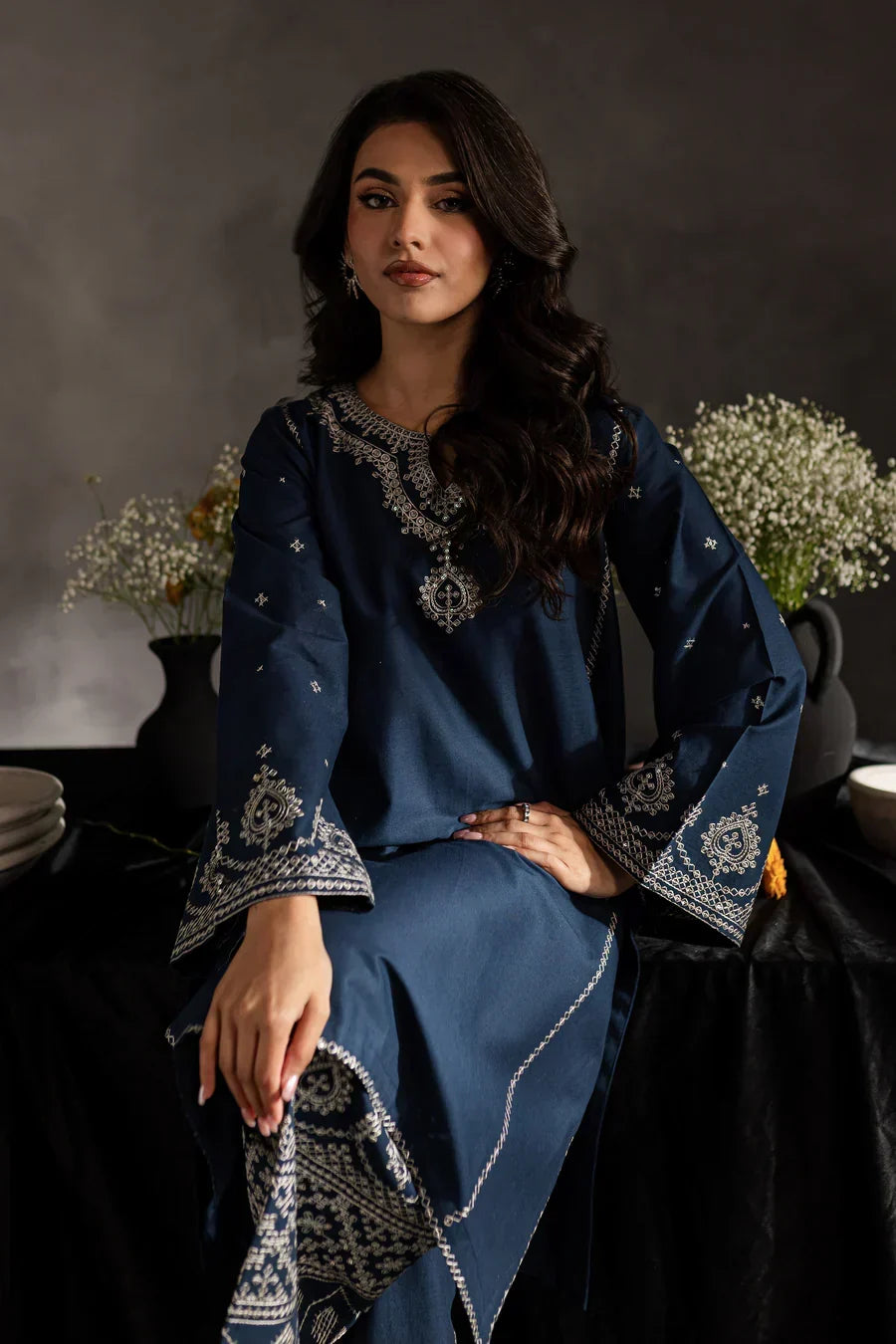 Midora - Unstitched Embroidered Dhanak – 2 PC