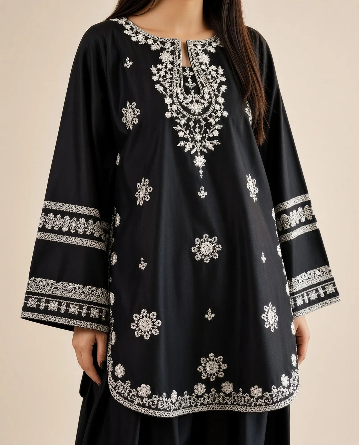 Parizaad - Unstitched Embroidered Dhanak – 2 PC