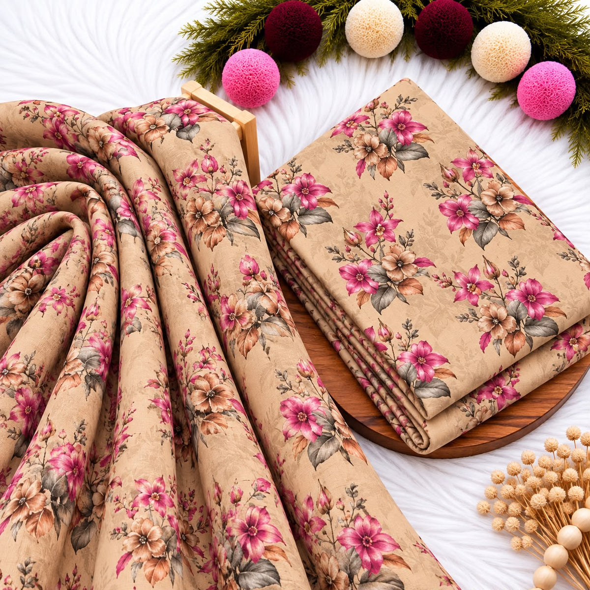 Unstitched Digital Printed Linen - 2PC